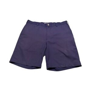 Peter Millar Crown Sport Mens Navy Blue Performance Golf Shorts 36 summer